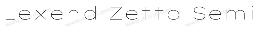 Lexend Zetta SemiBol字体转换